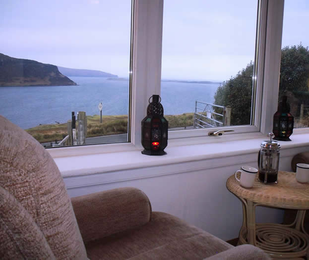 Isle of Skye Self Catering | Loch Bay Cottage Sleeps up to 6, Stove, Jacuzzi bath, Conservatory, Spectacular Sea Views